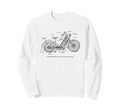 Wolfmueller Motorcycle Diagram Sweatshirt - Novelty Apparel for Adults - T-Shirt, Sweatshirt, Hoodie