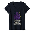 Womens Amethyst Addict Healing Crystal T-Shirt - Trendy Graphic Unisex - T-Shirt, Sweatshirt, Hoodie
