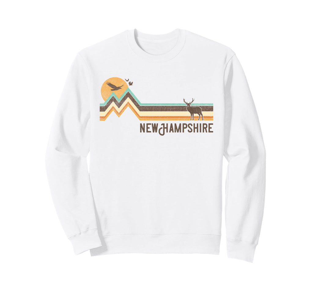 New Hampshire 70S 80S Nature Sweatshirt - Trendy Graphic Men Women - T-Shirt, Sweatshirt, Hoodie