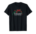 Flowers Red Professional Overthinker T-Shirt - Minimalist Print for Adults - T-Shirt, Sweatshirt, Hoodie