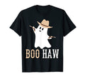 Boo Haw Ghost Autumn Western Cowboy T-Shirt - Unique Graphic for Adults - T-Shirt, Sweatshirt, Hoodie