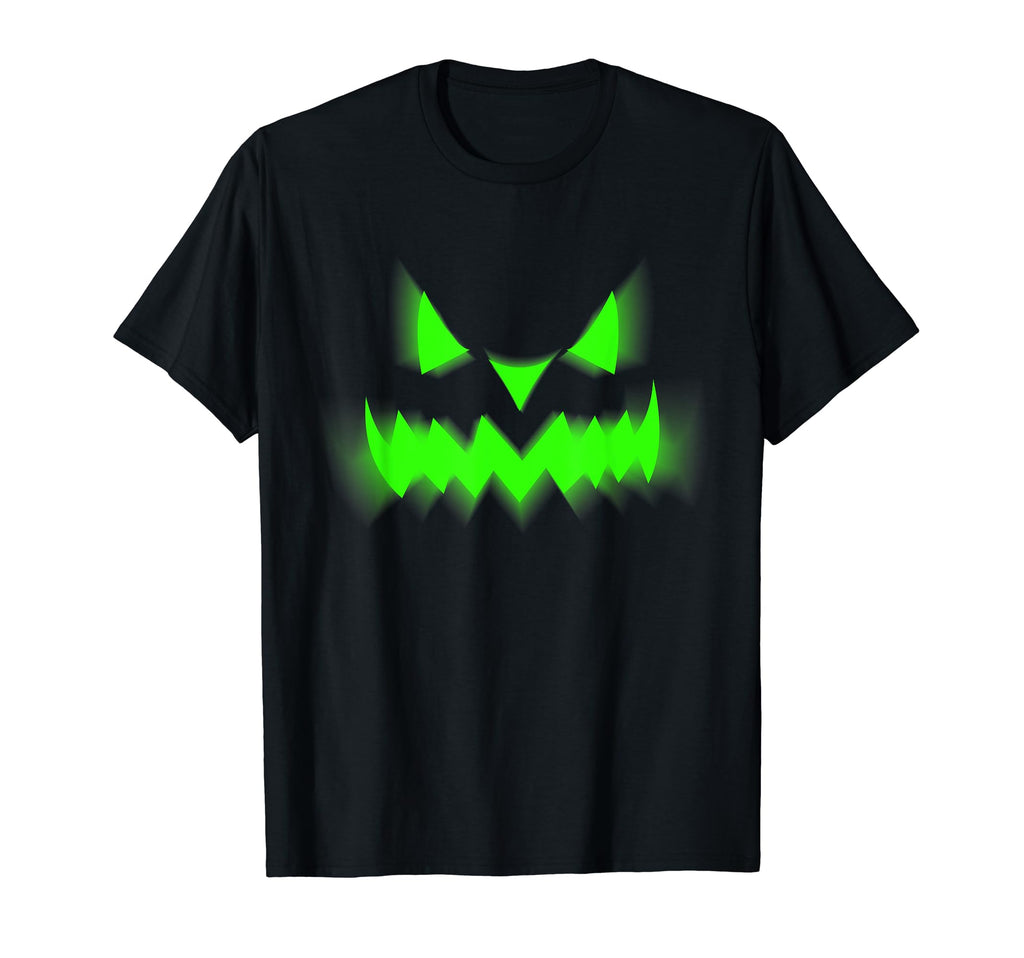 Awesome Scary Face Halloween Neon 80S Teez Hoodie - Minimalist Print Unisex - T-Shirt, Sweatshirt, Hoodie