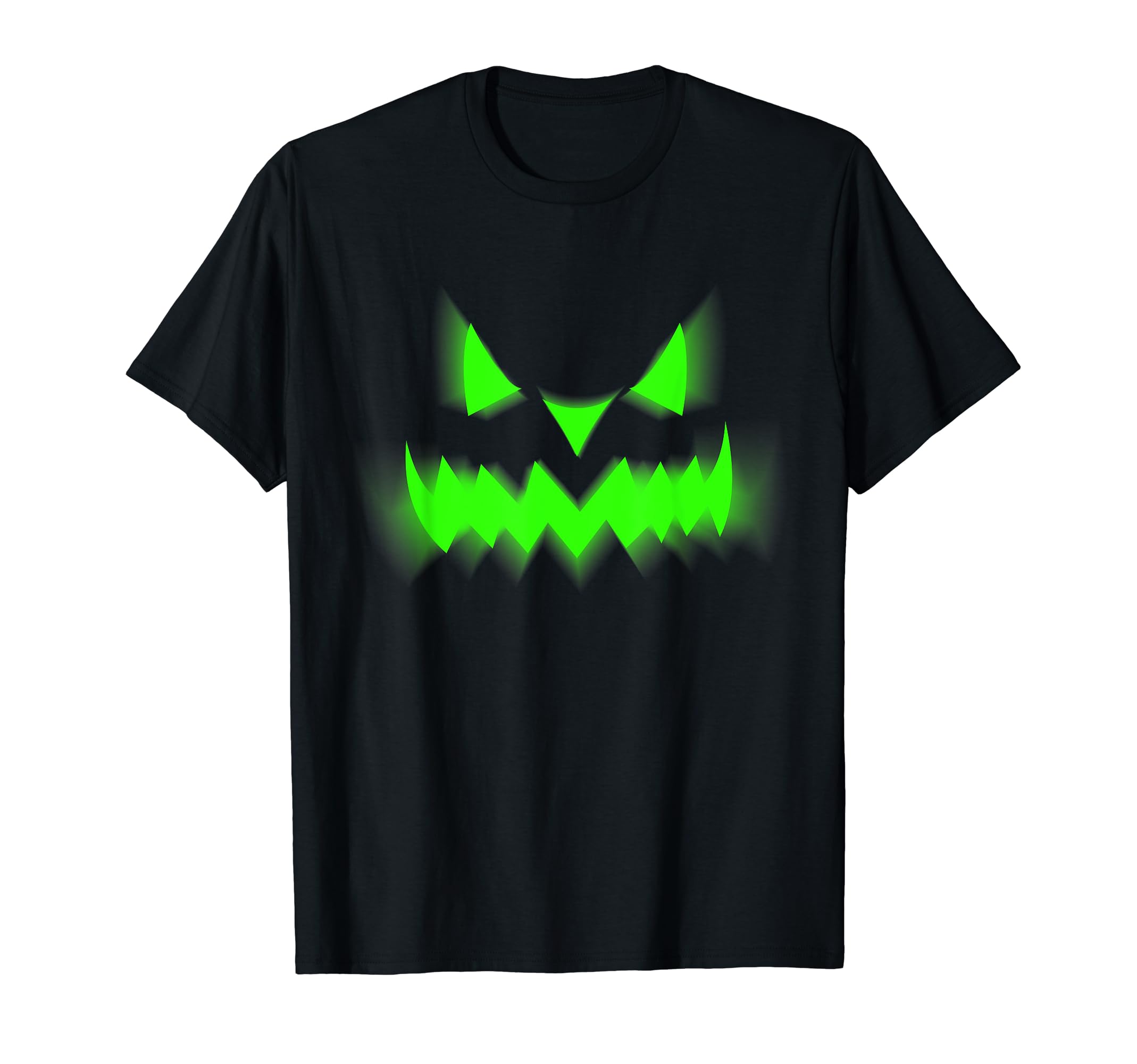 Awesome Scary Face Halloween Neon 80S Teez Hoodie - Minimalist Print Unisex - T-Shirt, Sweatshirt, Hoodie