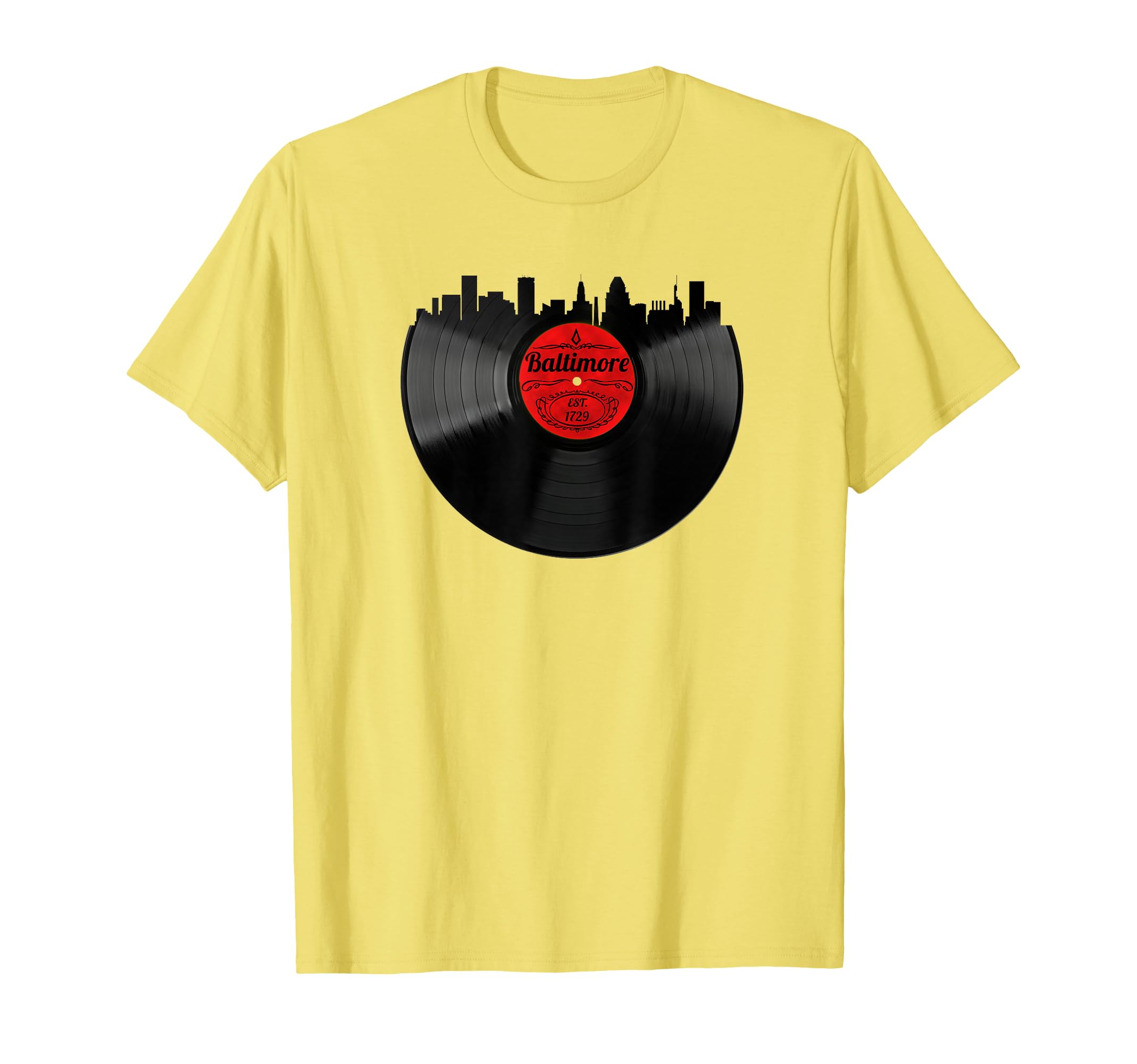 Baltimore Maryland Skyline Vinyl T-Shirt - Minimalist Print for Adults - T-Shirt, Sweatshirt, Hoodie