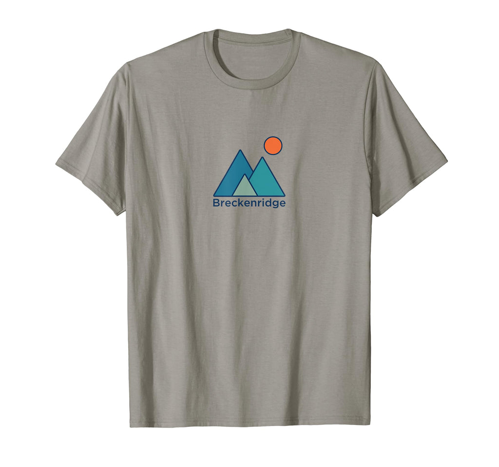 Three Mountain Sunset Breckenridge Co T-Shirt - Trendy Graphic Unisex - T-Shirt, Sweatshirt, Hoodie