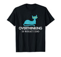 Overthinking Funny Mid Century Cat T-Shirt - Casual Everyday Wear Men Women - T-Shirt, Sweatshirt, Hoodie