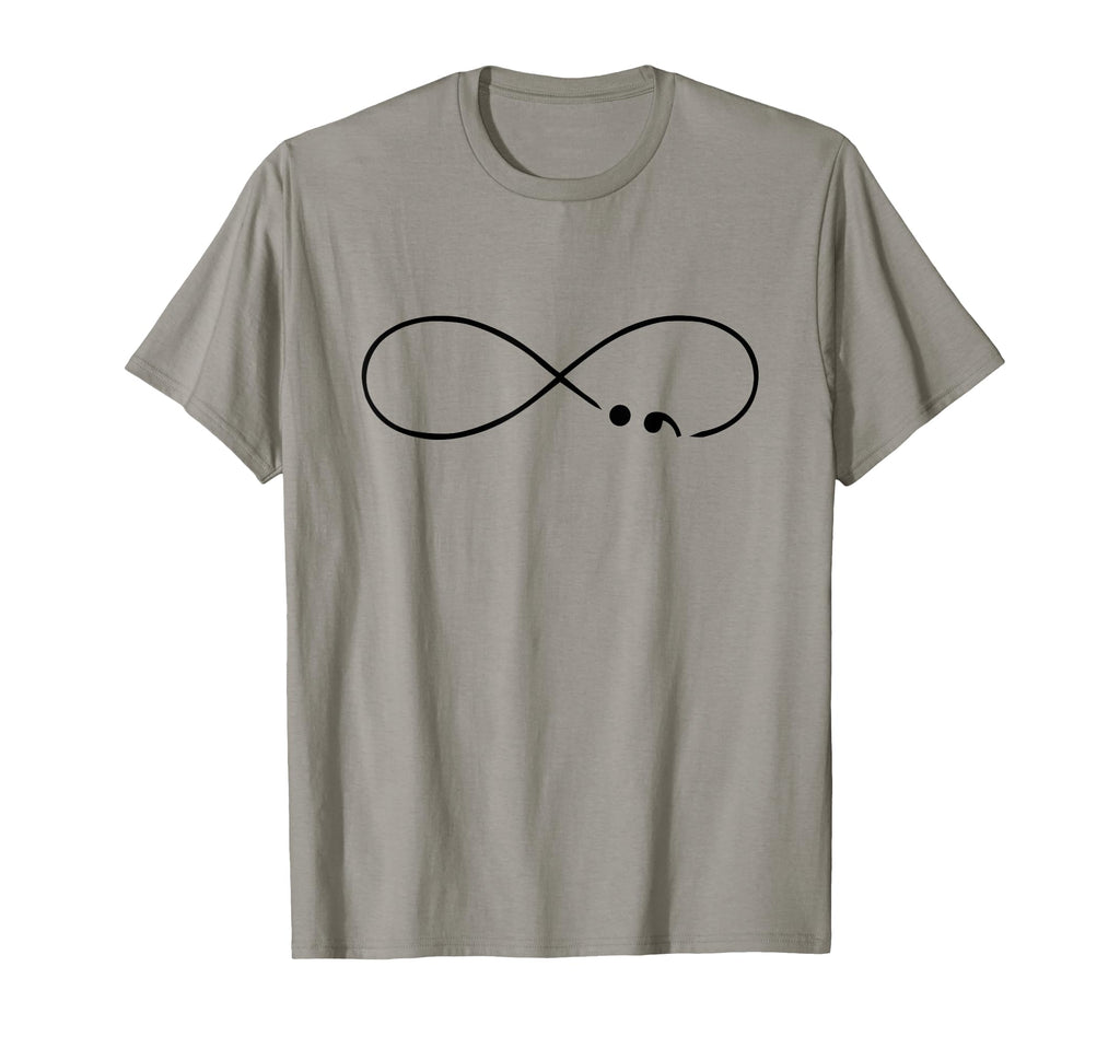 Suicide Awareness Prevention Semicolon T-Shirt - Unique Graphic Unisex - T-Shirt, Sweatshirt, Hoodie