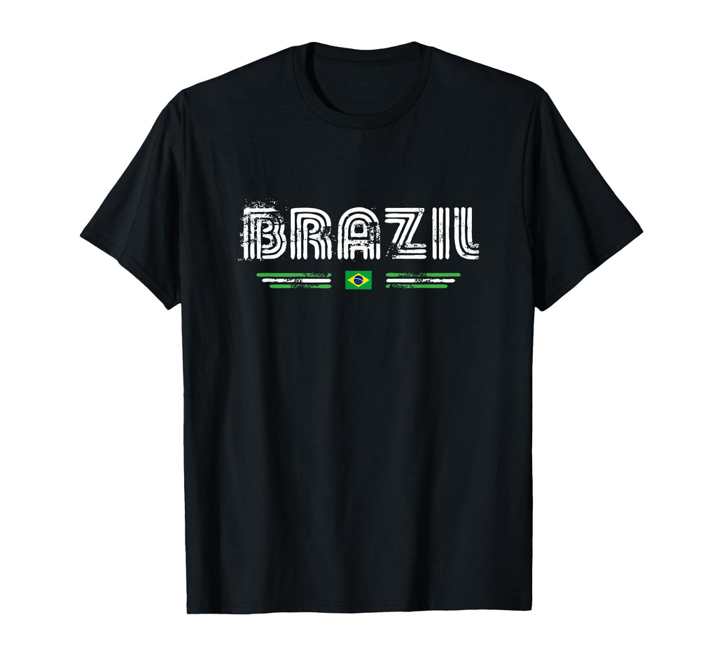 Brazil 70S 80S Type Flag T-Shirt - Streetwear Style Unisex - T-Shirt, Sweatshirt, Hoodie