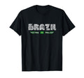 Brazil 70S 80S Type Flag T-Shirt - Streetwear Style Unisex - T-Shirt, Sweatshirt, Hoodie