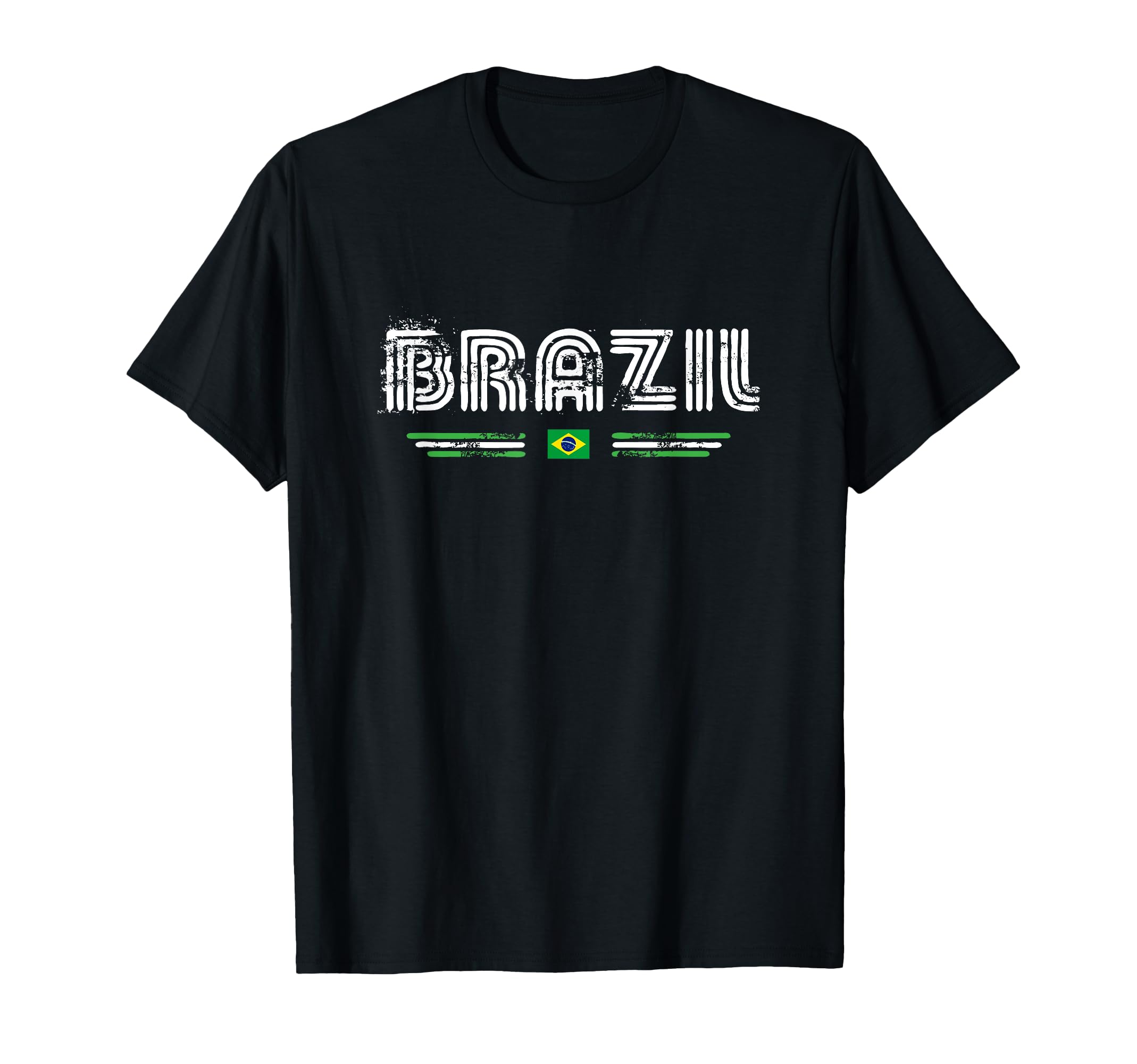 Brazil 70S 80S Type Flag T-Shirt - Streetwear Style Unisex - T-Shirt, Sweatshirt, Hoodie
