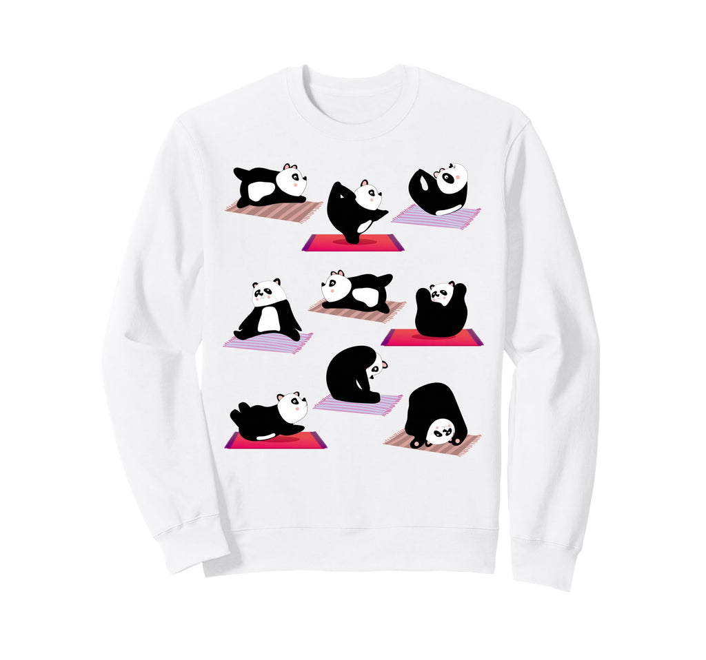 Funny Pandas Yoga Poses Meditation Sweatshirt - Novelty Apparel Unisex - T-Shirt, Sweatshirt, Hoodie