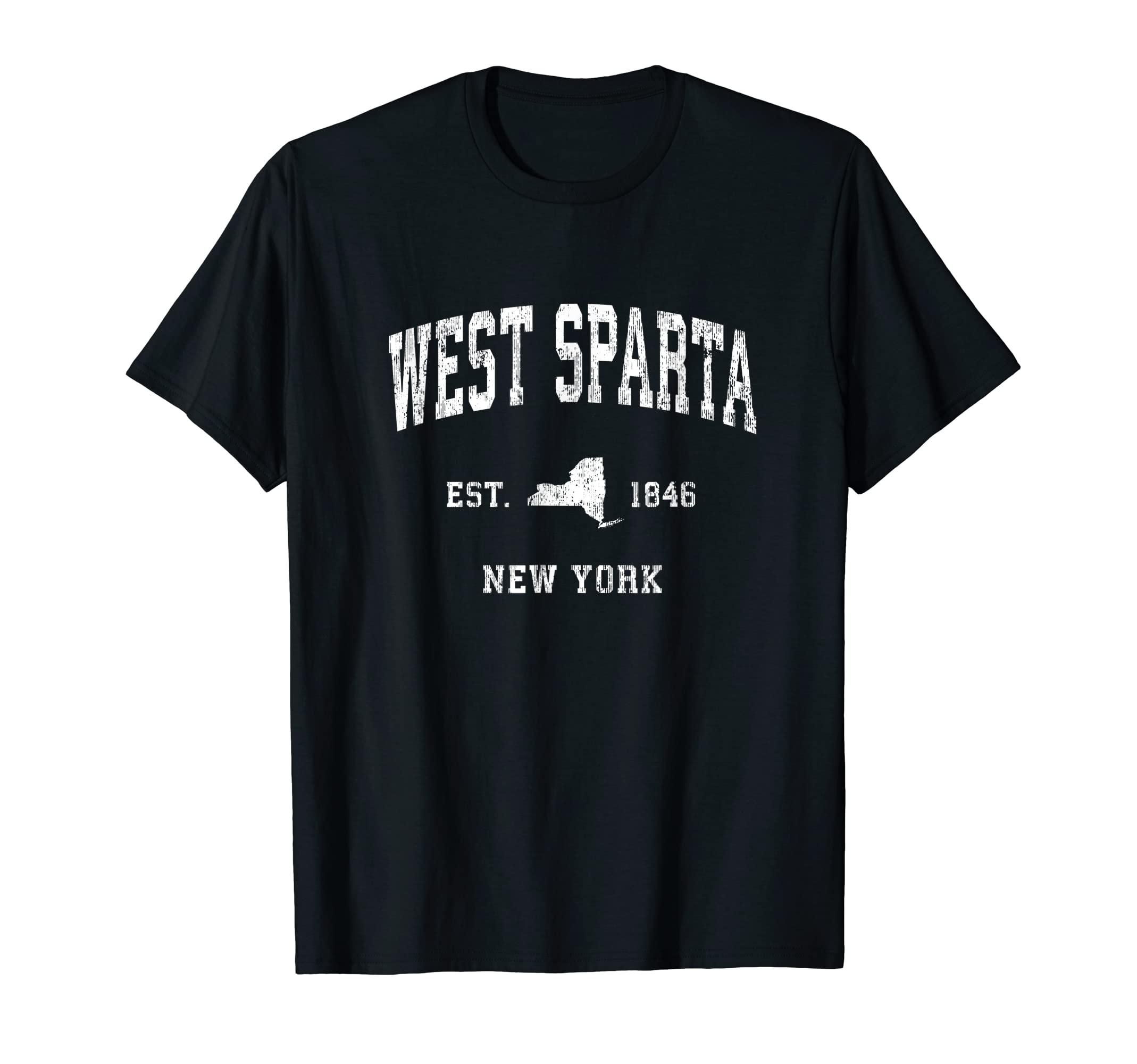 West Sparta New York Ny Athletic T-Shirt - Custom Art Print for Adults - T-Shirt, Sweatshirt, Hoodie