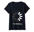 Womens Im Thinking Loading Spinner T-Shirt - Aesthetic Graphic for Adults - T-Shirt, Sweatshirt, Hoodie