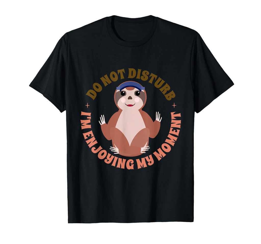 Funny Sloth Do Mindfulness Meditation T-Shirt - Aesthetic Graphic Unisex - T-Shirt, Sweatshirt, Hoodie