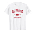 West Bradford Pennsylvania Pa Sports T-Shirt - Custom Art Print for Adults - T-Shirt, Sweatshirt, Hoodie