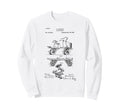 Roller Skate Patent Blueprint Sweatshirt - Unique Graphic for Adults - T-Shirt, Sweatshirt, Hoodie