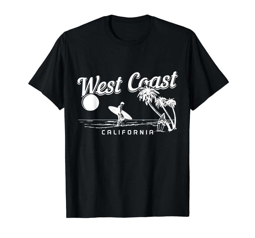 West Coast California Beach Surf Surfer T-Shirt - Fun Novelty Design Unisex - T-Shirt, Sweatshirt, Hoodie
