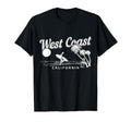 West Coast California Beach Surf Surfer T-Shirt - Fun Novelty Design Unisex - T-Shirt, Sweatshirt, Hoodie