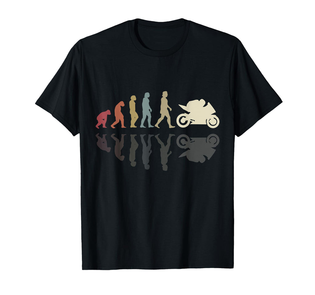 Motorcycle Evolution Shadow Biker T-Shirt - Custom Art Print for Adults - T-Shirt, Sweatshirt, Hoodie