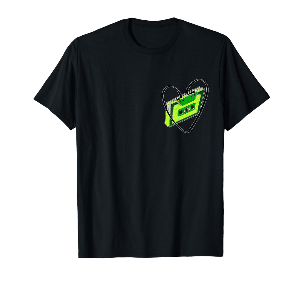 Green Cassette Old School Love T-Shirt - Fun Novelty Design Men Women - T-Shirt, Sweatshirt, Hoodie