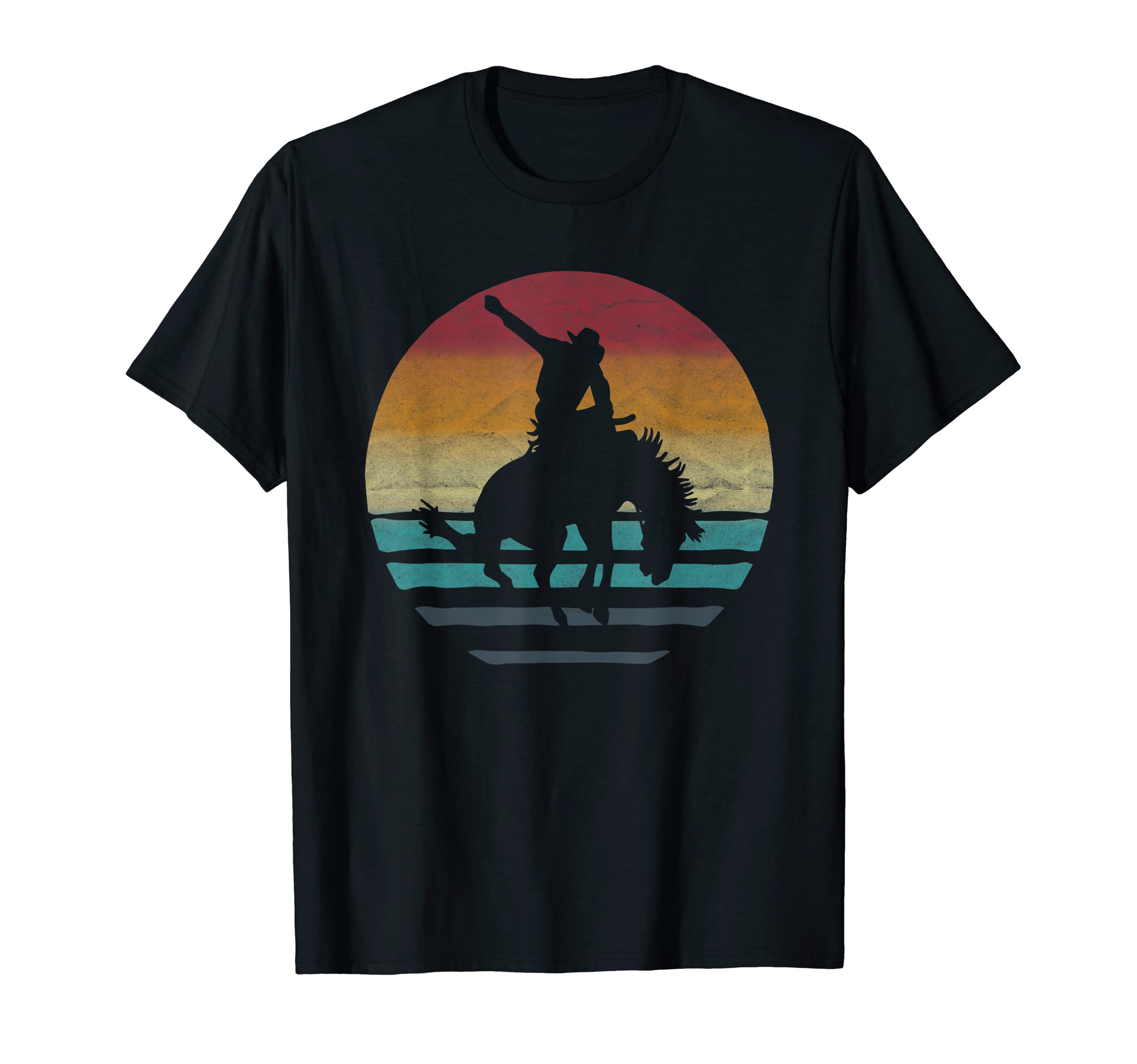 Horse Western Cowboy Rodeo Horse Bronc T-Shirt - Trendy Graphic for Adults - T-Shirt, Sweatshirt, Hoodie
