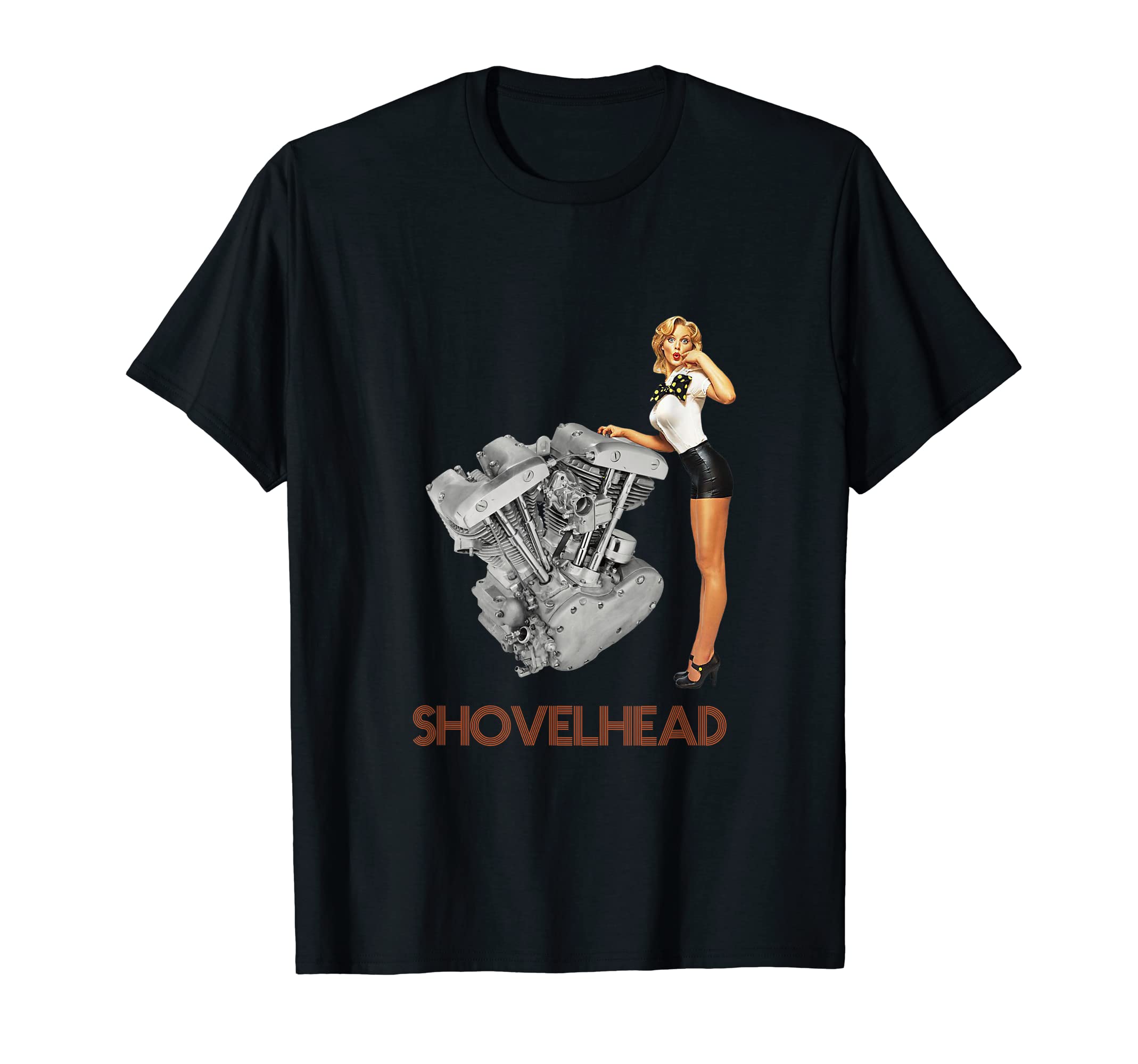 Hd Motorcycle Vtwin Shovelhead Engine T-Shirt - Trendy Graphic Men Women - T-Shirt, Sweatshirt, Hoodie