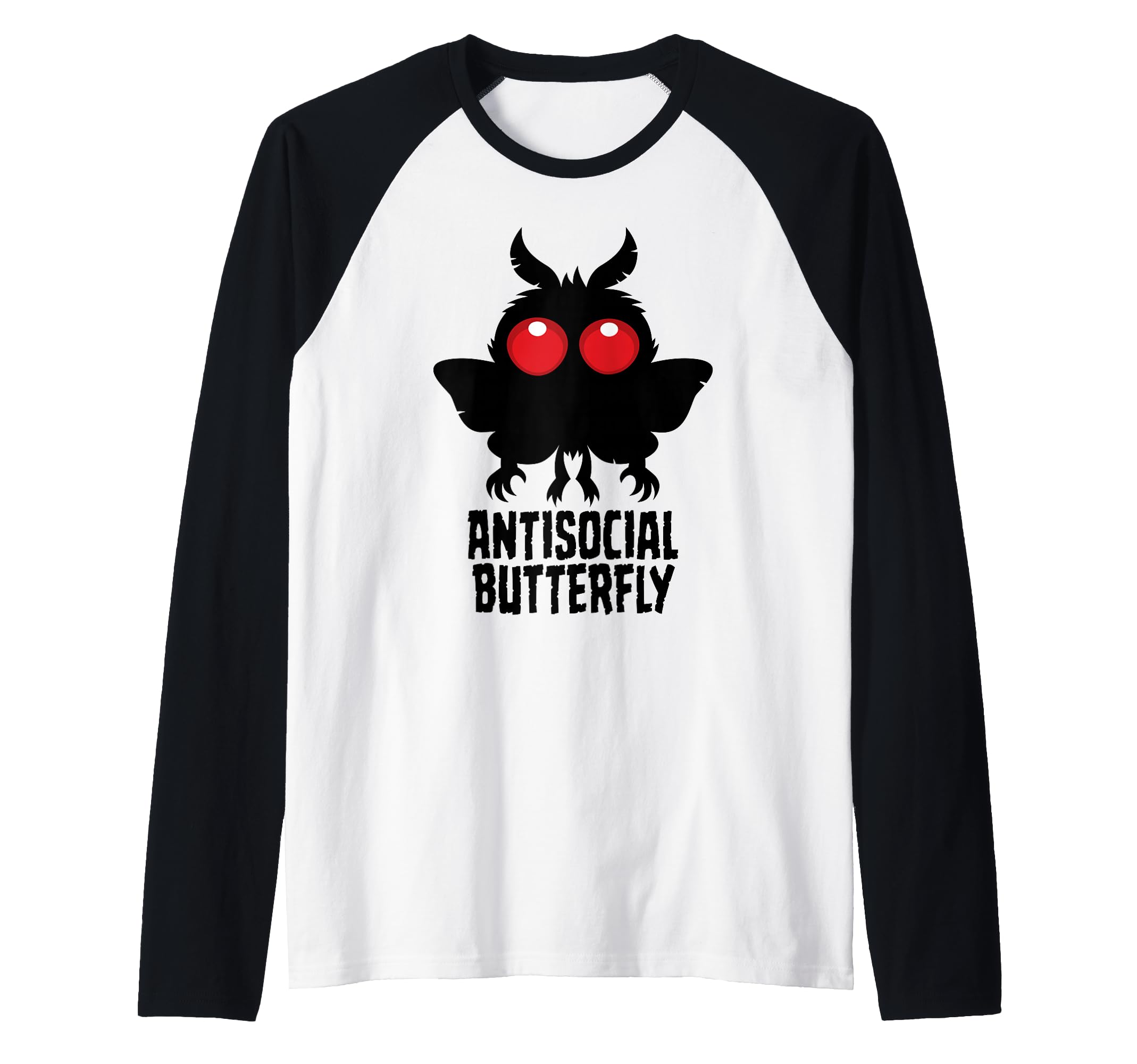 Antisocial Butterfly Mothman Cryptid Hoodie - Aesthetic Graphic for Adults - T-Shirt, Sweatshirt, Hoodie