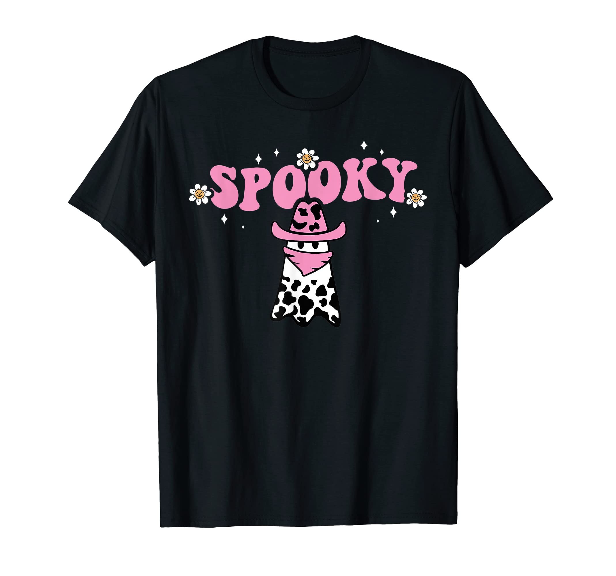 Spooky Groovy Western Rodeo Country Ghost T-Shirt - Trendy Graphic Unisex - T-Shirt, Sweatshirt, Hoodie