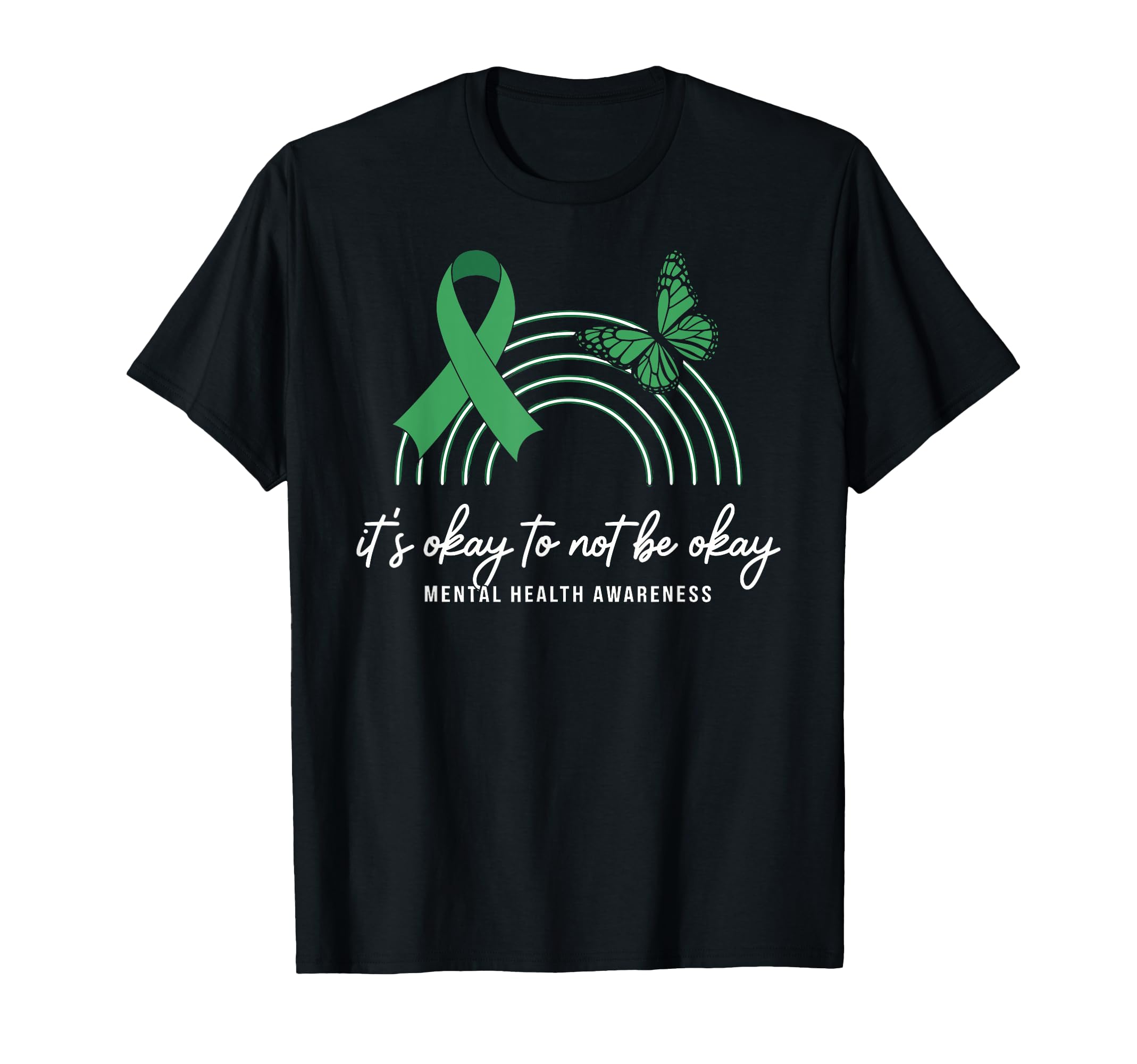 Its Okay To Be Not Okay Mental Health T-Shirt - Graphic Print Unisex - T-Shirt, Sweatshirt, Hoodie