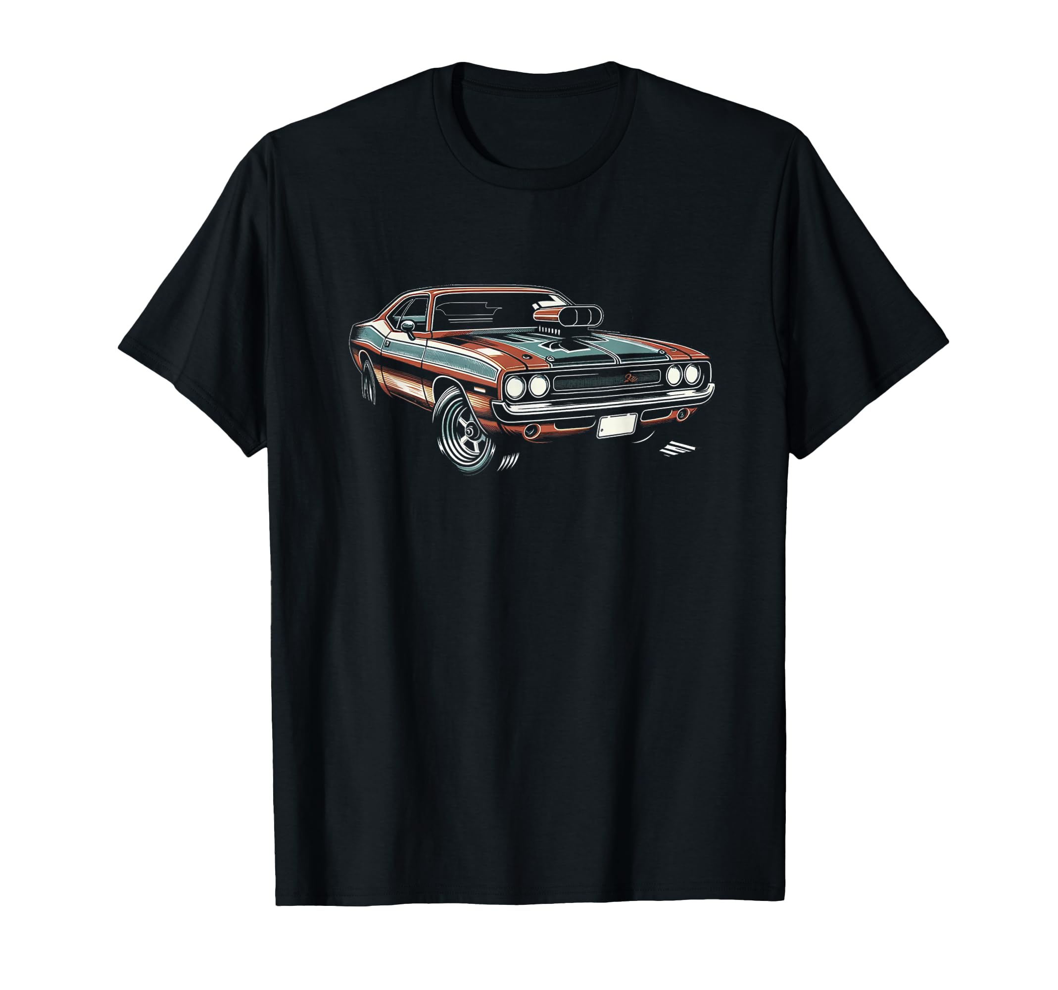 Muscle Car 60S 70S Car Lover T-Shirt - Minimalist Print Men Women - T-Shirt, Sweatshirt, Hoodie