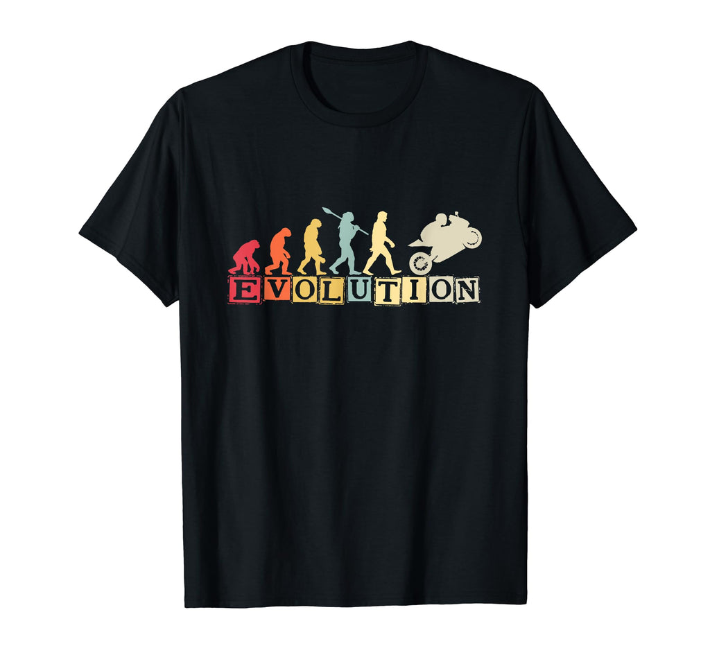 Motorcycle Evolution Superbike Biker T-Shirt - Novelty Apparel for Adults - T-Shirt, Sweatshirt, Hoodie