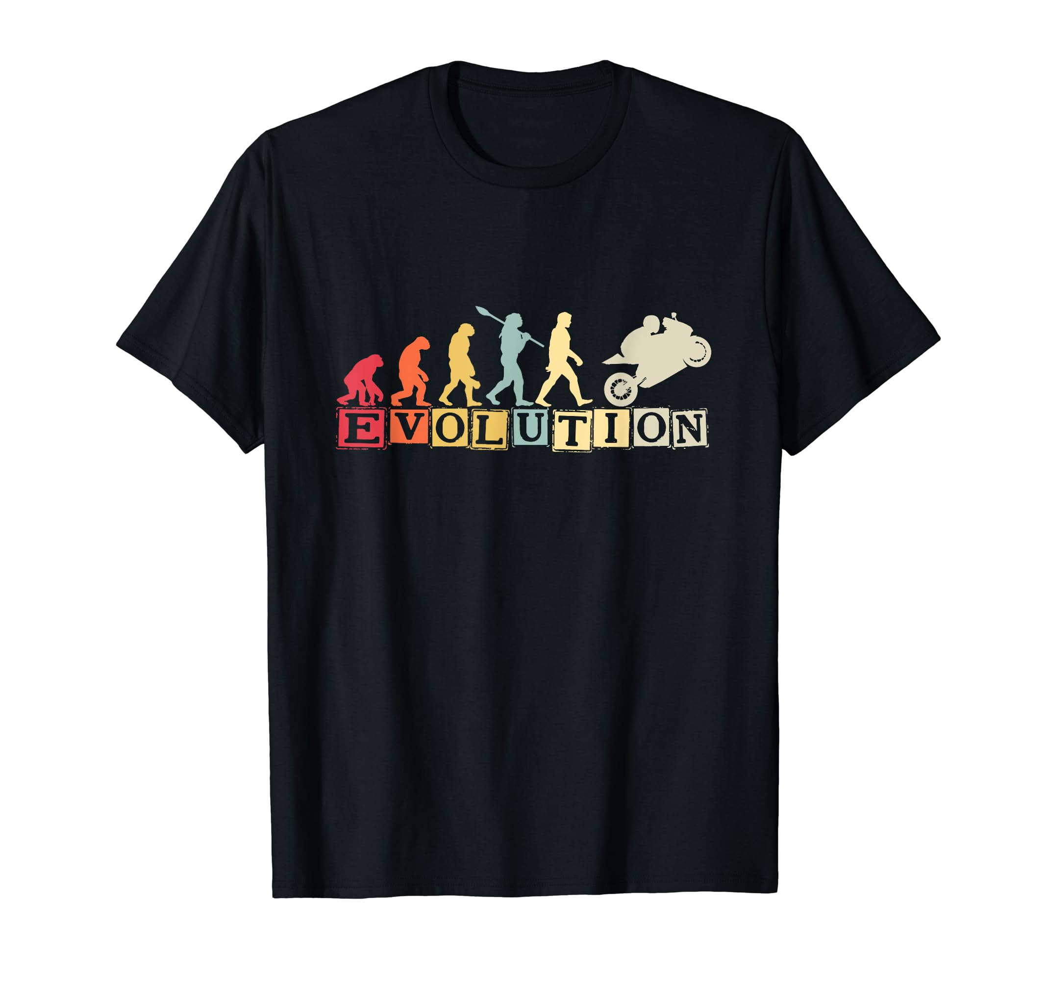 Motorcycle Evolution Superbike Biker T-Shirt - Novelty Apparel for Adults - T-Shirt, Sweatshirt, Hoodie