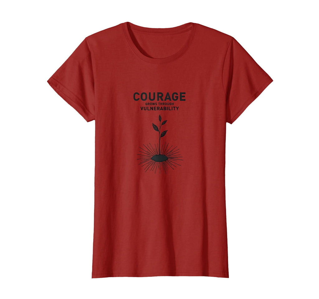 Courage Grows Through Vulnerability T-Shirt - Custom Art Print for Adults - T-Shirt, Sweatshirt, Hoodie