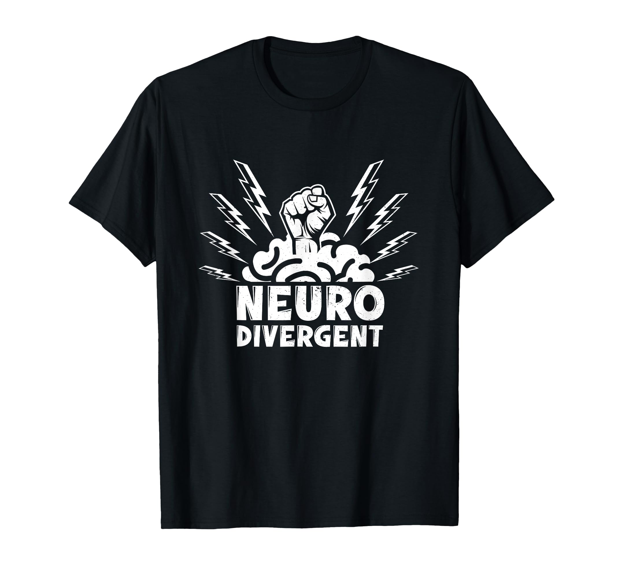 Neurodivergent Brain Awesome Adhd Asd T-Shirt - Minimalist Print Unisex - T-Shirt, Sweatshirt, Hoodie