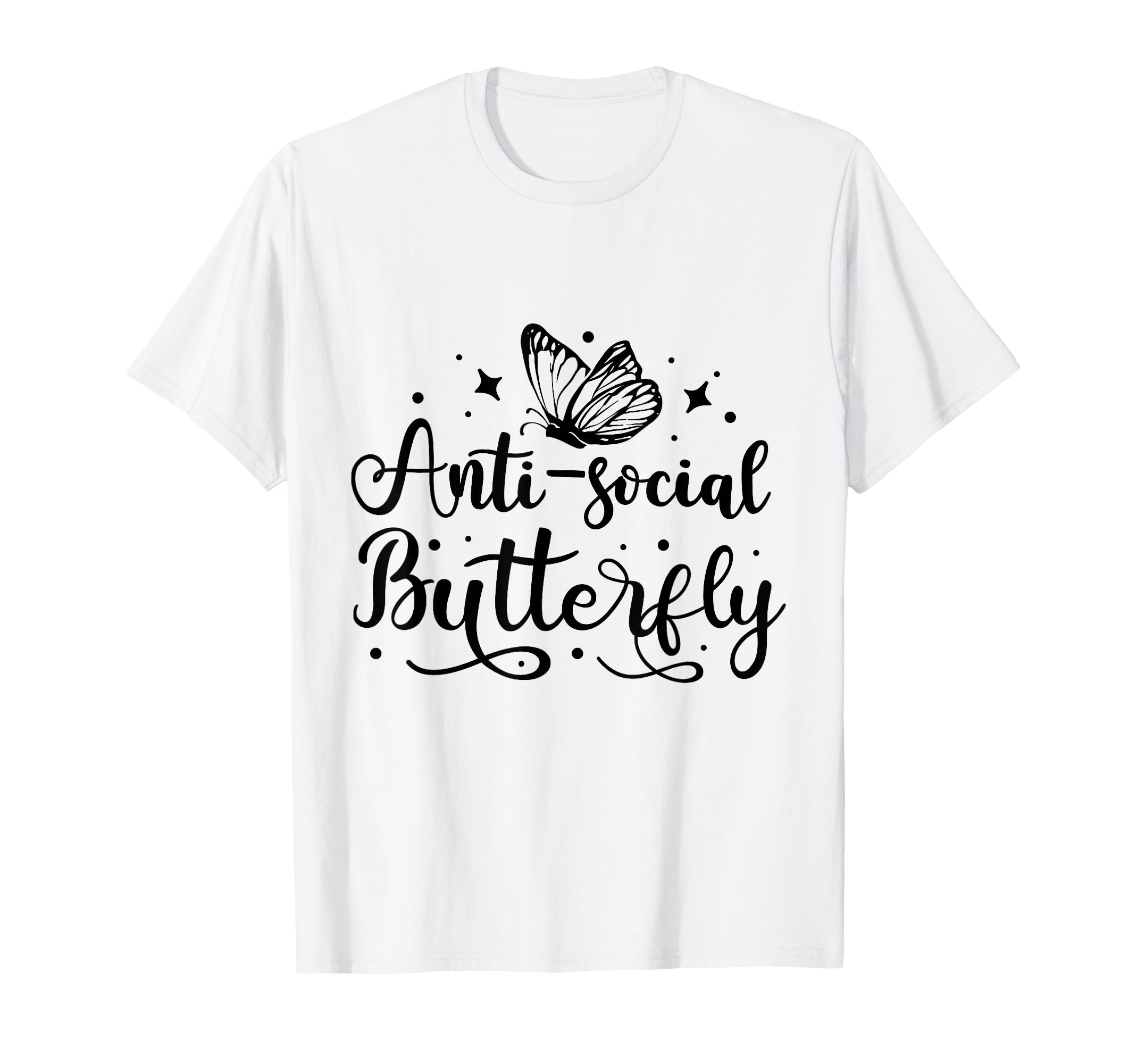 Anti Social Butterfly Magical Goth T-Shirt - Streetwear Style Men Women - T-Shirt, Sweatshirt, Hoodie