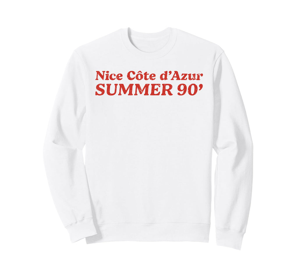 Nice Cote D Azur Summer 90S French Sweatshirt - Minimalist Print Men Women - T-Shirt, Sweatshirt, Hoodie