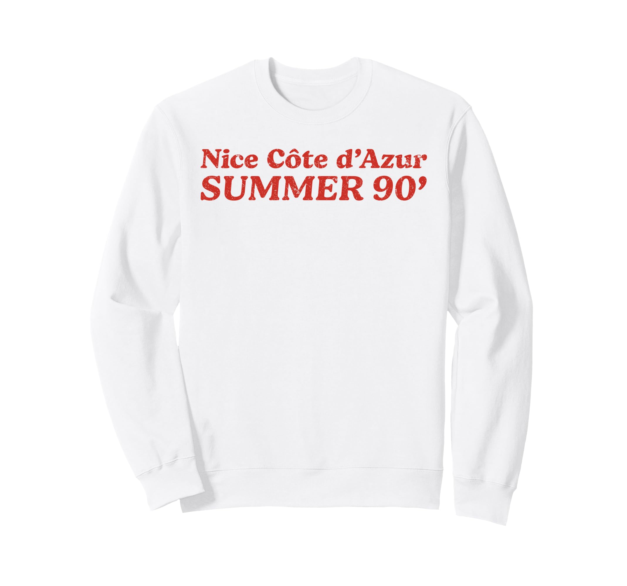 Nice Cote D Azur Summer 90S French Sweatshirt - Minimalist Print Men Women - T-Shirt, Sweatshirt, Hoodie