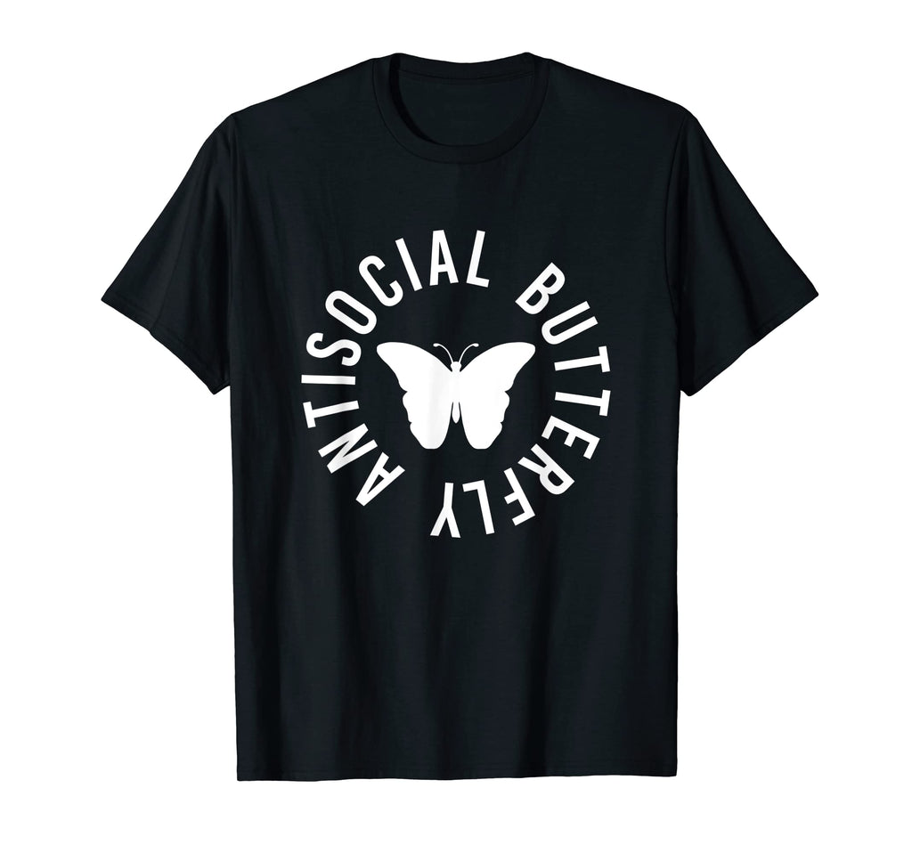 Antisocial Butterfly Tattoo Funny T-Shirt - Minimalist Print Unisex - T-Shirt, Sweatshirt, Hoodie