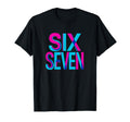 Six Seven Vaporwave Typography T-Shirt - Unique Graphic for Adults - T-Shirt, Sweatshirt, Hoodie