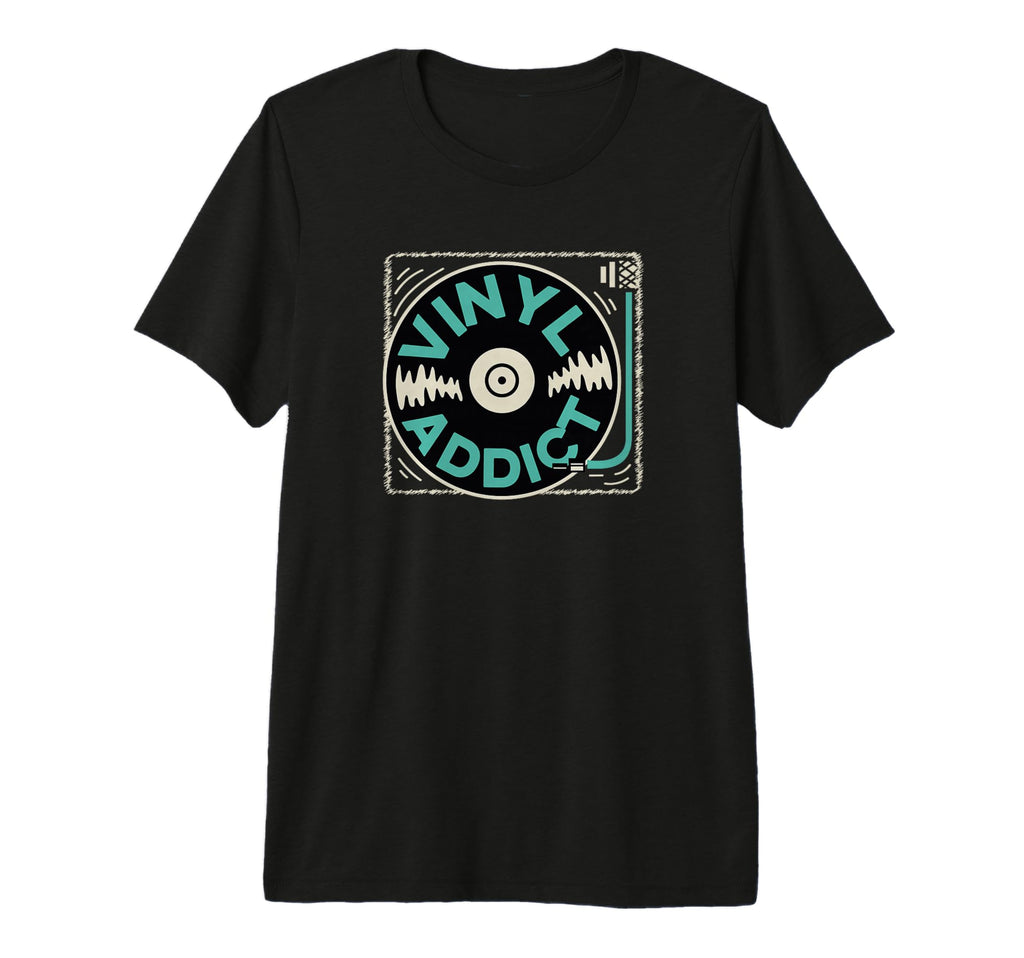 Vinyl Record Player Vinyl Tri T-Shirt - Casual Everyday Wear for Adults - T-Shirt, Sweatshirt, Hoodie