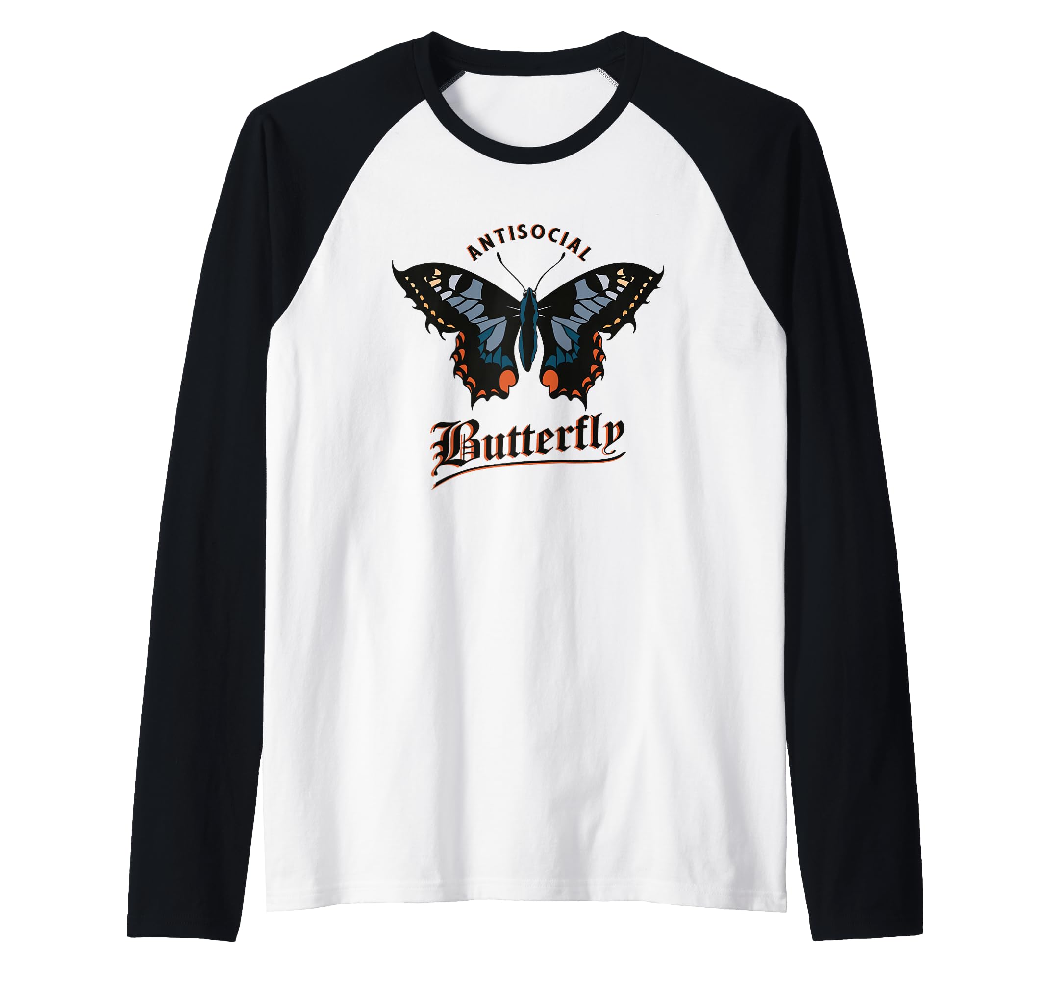 Anti Social Butterfly Sarcastic Introvert Hoodie - Unique Graphic Unisex - T-Shirt, Sweatshirt, Hoodie