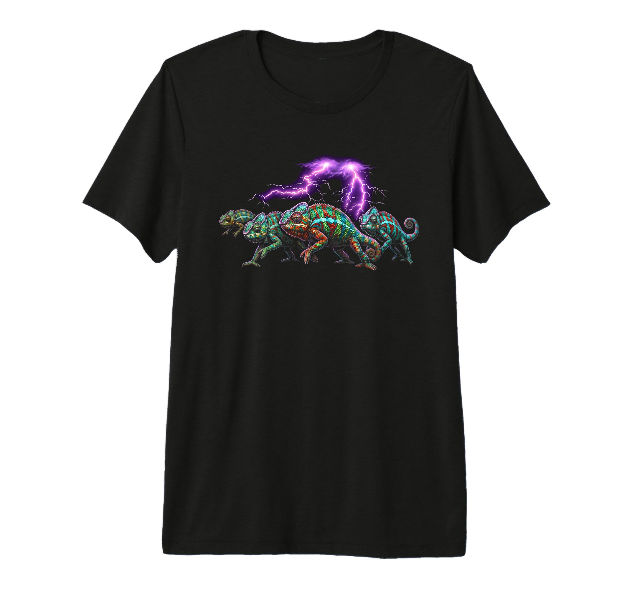 Chameleon 90S Funny Chameleon 80S Tri T-Shirt - Custom Art Print Unisex - T-Shirt, Sweatshirt, Hoodie