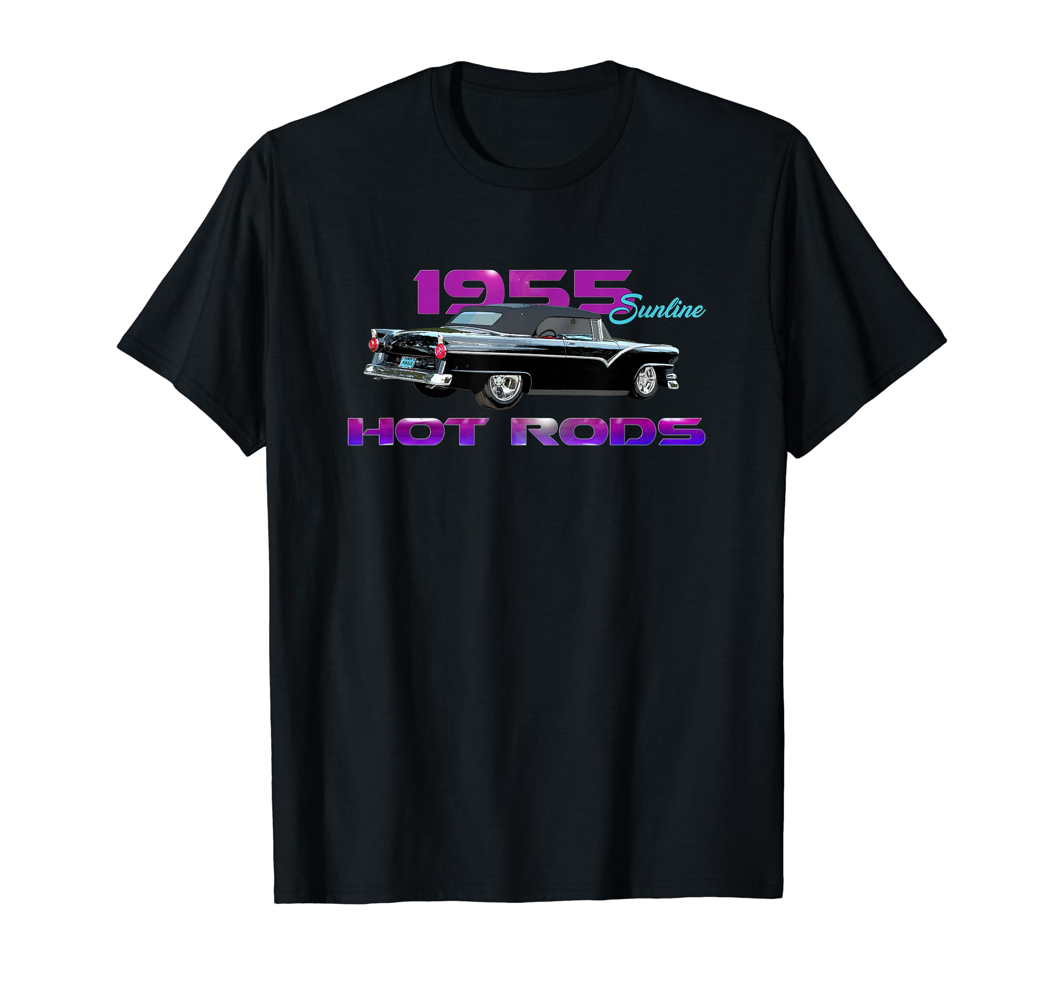 1955 Sunline Hot Rod Black T-Shirt - Streetwear Style Men Women - T-Shirt, Sweatshirt, Hoodie