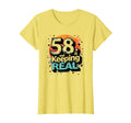 58 And Keeping It Real Birthday Gift T-Shirt - Trendy Graphic Men Women - T-Shirt, Sweatshirt, Hoodie