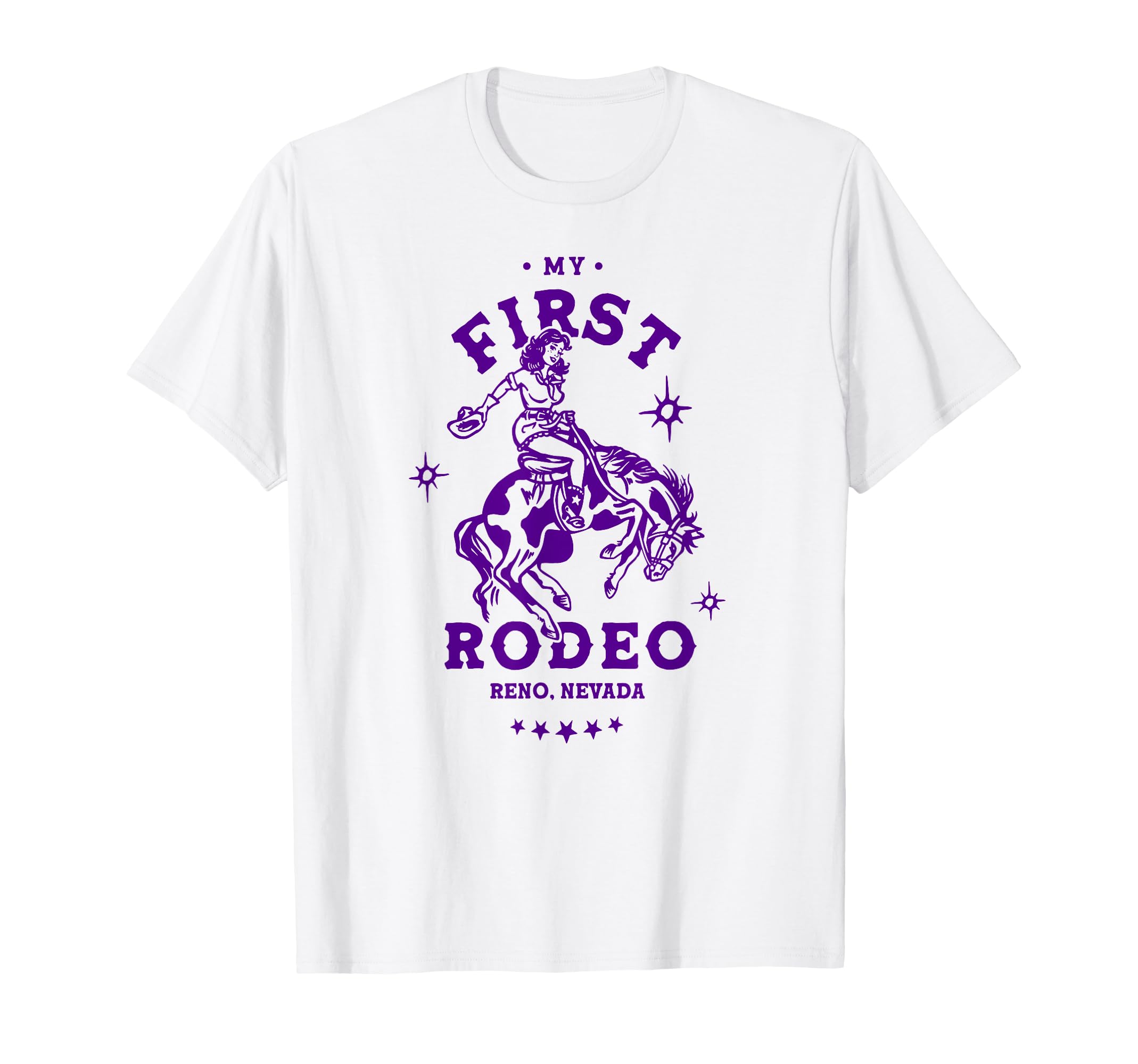 Reno Nevada First Rodeo Funny Western T-Shirt - Minimalist Print Unisex - T-Shirt, Sweatshirt, Hoodie