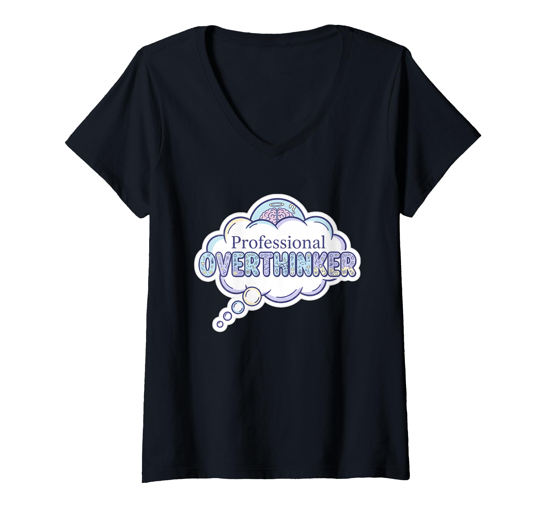Womens Professional Overthinker Pastel T-Shirt - Novelty Apparel Men Women - T-Shirt, Sweatshirt, Hoodie