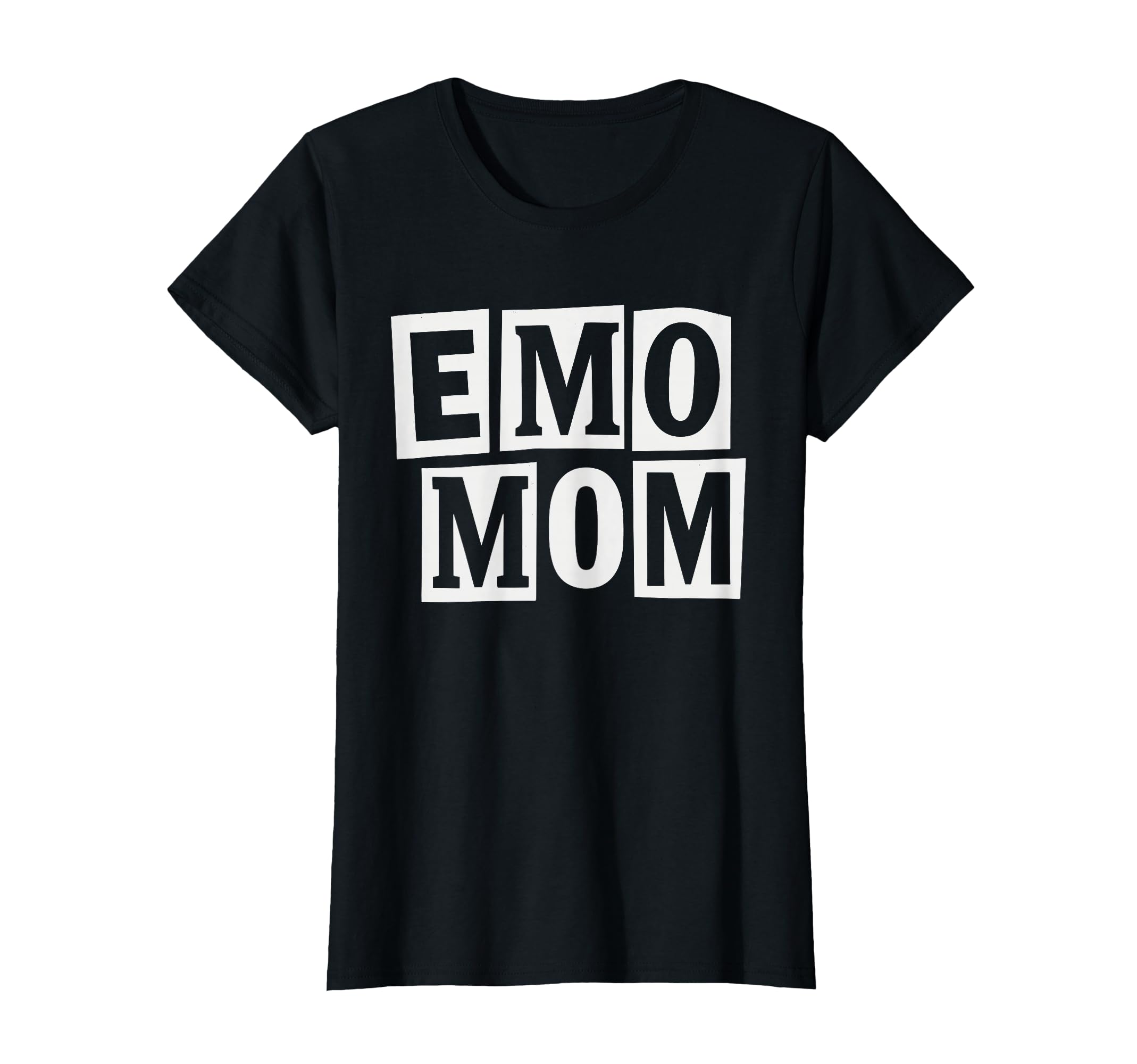 Womens Emo Mom Minimal Block T-Shirt - Casual Everyday Wear Unisex - T-Shirt, Sweatshirt, Hoodie