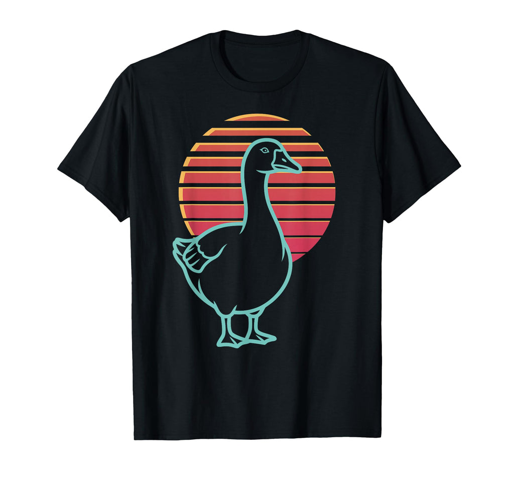 Goose Lover Animal Synthwave 80S T-Shirt - Graphic Print Unisex - T-Shirt, Sweatshirt, Hoodie