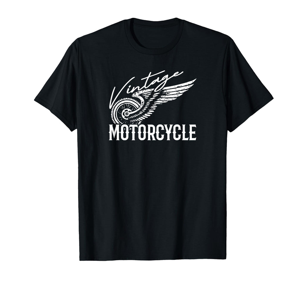 Motorcycle Biker Wheel Wings Biker T-Shirt - Aesthetic Graphic Unisex - T-Shirt, Sweatshirt, Hoodie
