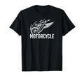 Motorcycle Biker Wheel Wings Biker T-Shirt - Aesthetic Graphic Unisex - T-Shirt, Sweatshirt, Hoodie